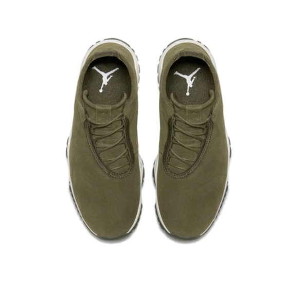 Air Jordan Future Green Olive Canvas Sneaker Women Size 8 - Picture 4 of 7